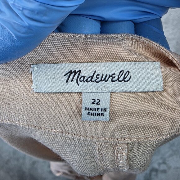 Madewell Skirt Womens 22 Peach Button Front A Line High Waist Casual Plus Size - Picture 3 of 6